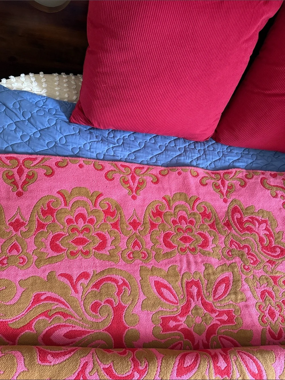Sears Bellissimo Italian brocade Full/Queen Bedspread